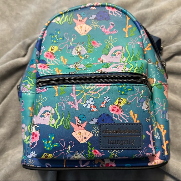Loungefly Spongebob Squarepants - Sponge Bob Gary - Wallet - Spongebob - -Exklusiv - Niedliche Sammelhandtasche - Geschenkidee - Kartenhalter mit Mehreren Kartenfächern - Für Mädchen und Frauen